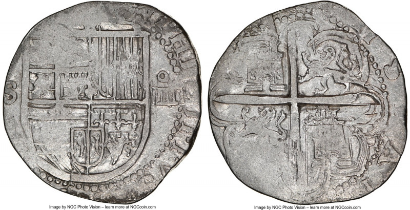 Philip III Cob 4 Reales ND (1598-1621)-S Clipped NGC, Seville mint, KM-MB36.2.11...