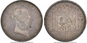 Isabel II 20 Reales 1851 AU53 NGC, Seville mint, KM593.3.

HID09801242017

© 2022 Heritage Auctions | All Rights Reserved