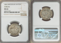 Aargau. Canton Batzen 1826 MS66 NGC, KM21.

HID09801242017

© 2022 Heritage Auctions | All Rights Reserved