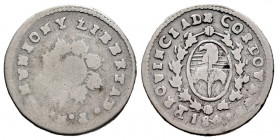 Argentina. 1 real. 1841. Córdoba. PNP. (Km-7). (CJ-23). Ag. 2,78 g. Almost F/Choice F. Est...40,00. 

Spanish description: Argentina. 1 real. 1841. ...