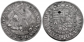 Austria. Ferdinand I (1521-1564). Taler. 1546. Hall. (Dav-8094). Ag. 27,62 g. Punch mark. Porosities in metal. VF. Est...200,00. 

Spanish descripti...