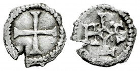 France. Charles le Chauve (840-877). Obol. Carolingian coinage. (Depeyrot-559?). (M.E.C.-I 872?). Ag. 0,54 g. Very interesting Denier cut to circulate...