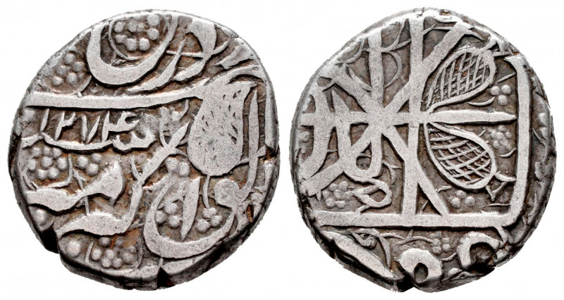 India. Dost Muhammad. 1 rupee. AH 1274. Kabul. Barakzai Dynasty. (Km-497). (Albu...