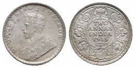 British India. George V. 2 annas. 1915. Calcutta. (Km-515). Ag. 1,48 g. AU. Est...60,00. 

Spanish description: India Británica. George V. 2 annas. ...