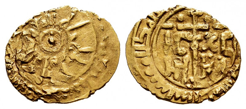 Italy. Guglielmo I. Gold tari. (1154-1166). Messina. Sicilia. (Mir-32). (Spahr-8...