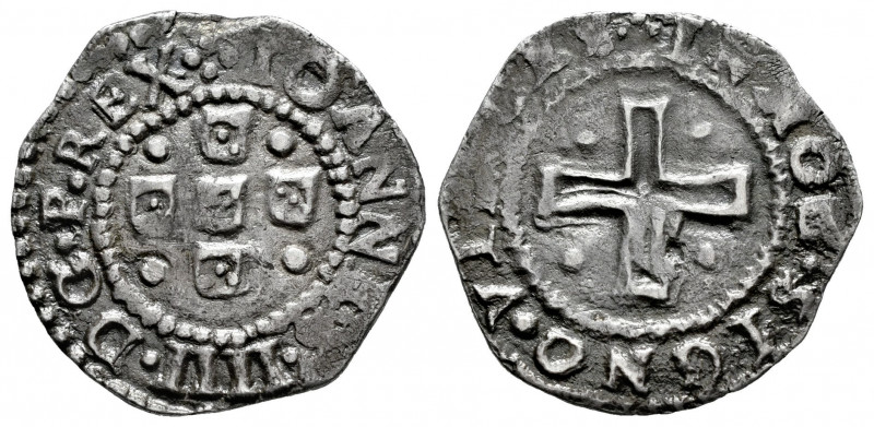 Portugal. D. Joao IV (1640-1656). 1/2 tostão. (Gomes-46.02). Ag. 2,37 g. VF. Est...