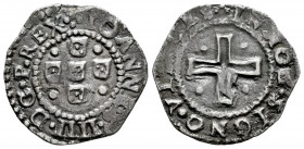Portugal. D. Joao IV (1640-1656). 1/2 tostão. (Gomes-46.02). Ag. 2,37 g. VF. Est...90,00. 

Spanish description: Portugal. D. Joao IV (1640-1656). 1...