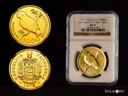 Venezuela. 1000 bolívares. 1975. (Km-Y48.2). (Fried-8). Au. Slabbed by NGC as MS 66. NGC-MS. Est...2000,00. 

Spanish description: Venezuela. 1000 b...