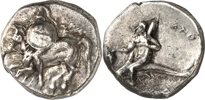 ITALIEN. 
KALABRIEN. 
TARAS (Taranto / Tarent). Stater (272/235 v.Chr. 6,34g, ...