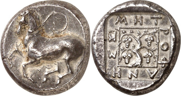 THRAKIEN. 
STÄDTE. 
MARONEIA (b. Maronia). Stater (411/393 v.Chr.) 13,23g, MET...
