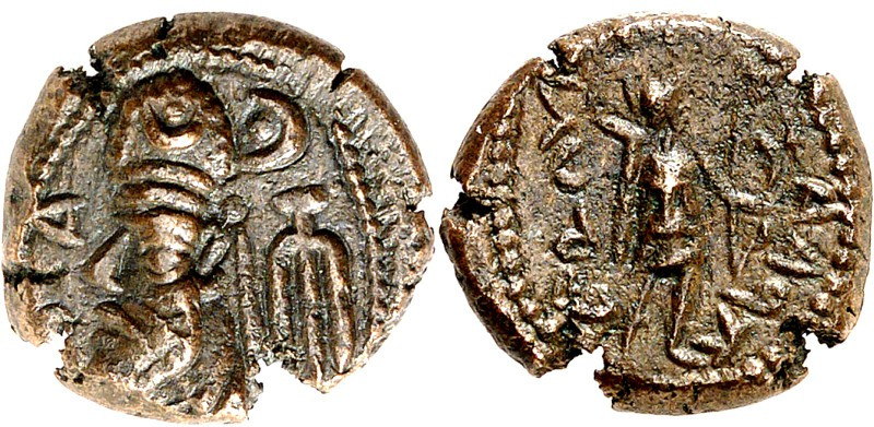 PARTHIEN. 
ELYMAIS. 
Phraates Orodu um 100/120 n.Chr. AE-Drachme 3,09g. Büste ...