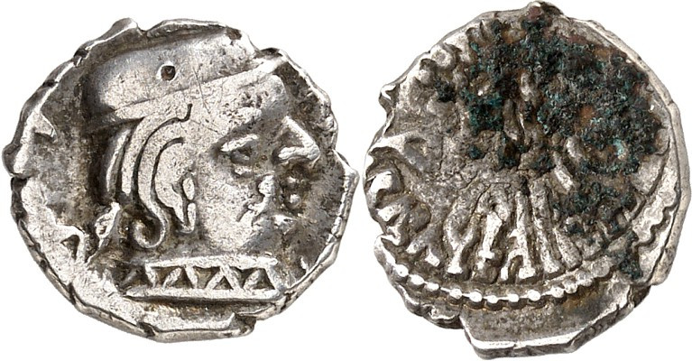INDIEN. 
WESTLICHE SATRAPEN (VASHATRAPAS). 
Visvasena, Sohn v. Bhartrdaman (21...