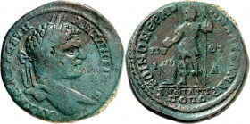 THRAKIEN. 
PHILIPPOPOLIS (Plovdiv). 
Caracalla 198-217. AE-Tetrassarion 31,5/32mm 16,97g. Kopf mit Lorbeerkranz n.r. AYT K M AYP CEYH - ANTWNEINO C ...