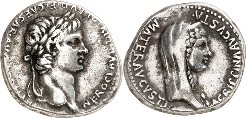 KAPPADOKIEN. 
KAISAREIA am Argaios (Kayseri). 
Nero mit Agrippina iunior 54-59...