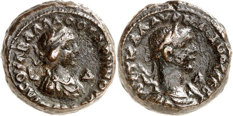 ÄGYPTEN. 
ALEXANDREIA (al-Isqandariyah). 
Aurelianus mit Vabalathus, Dux 271-2...