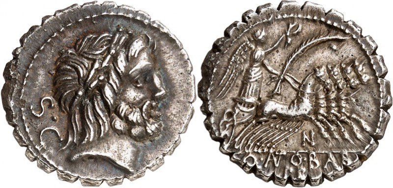 RÖMISCHE REPUBLIK : Silbermünzen. 
Quintus Antonius Balbus, Praetor 83-82 v. Ch...