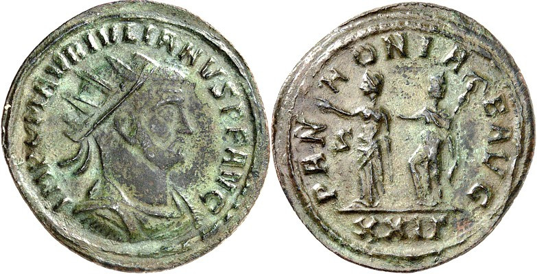 RÖMISCHES KAISERREICH. 
IULIANUS I. Pannonicus 284-285. AE-Antoninian 3,35g, Si...