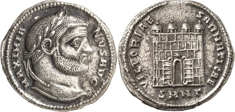 RÖMISCHES KAISERREICH. 
MAXIMIANUS I. Herculius, 285-308,310. Argenteus (295/29...