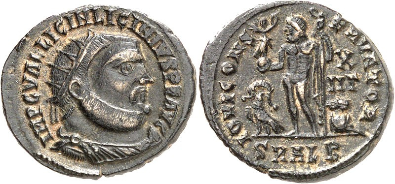 RÖMISCHES KAISERREICH. 
LICINIUS I. 308-324. AE-Follis 18/20mm (324) 3,29g, Ale...