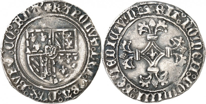 BELGIEN. 
BURGUND. 
Karl d. Kühne 1467- 1477. Double gros o.J., dazu 1/2 Brodd...