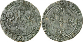 GROSSBRITANNIEN. 
Edward III. 1327-1377. Cu-Rechenpfennig 29mm o.J. (1328/1350). +&nbsp;AVE MARIA GRACIA PLENA DO Philipp&nbsp;VI. thront unter Neunb...