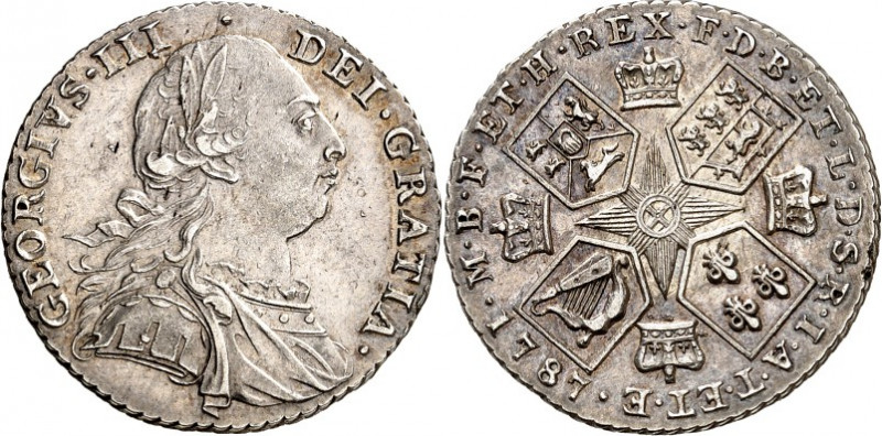 GROSSBRITANNIEN. 
George III. 1760-1820. Shilling 1787. KM&nbsp; 607.1, Sb.&nbs...