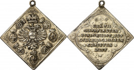 Römisch Deutsches Reich. 
Ferdinand II. 1619-1637. Medaillenklippe (1619) a.s. Kaiserwahl in Frankfurt. Gekrönter Reichsadler umgeben von den sieben ...