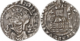 Aachen, Reichsmünzstätte. 
Heinrich VII. von Luxemburg, seit 1312 Kaiser 1308-1313. Großpfennig (1308/12) 1,04g *hENRIC9*- *ROM* REX König thronend m...