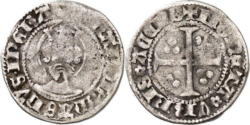 Aachen, Stadt. 
z.Z. Wilhelm I. von Jülich (Pfandbesitz) 1356-1361. Sterling 0,...