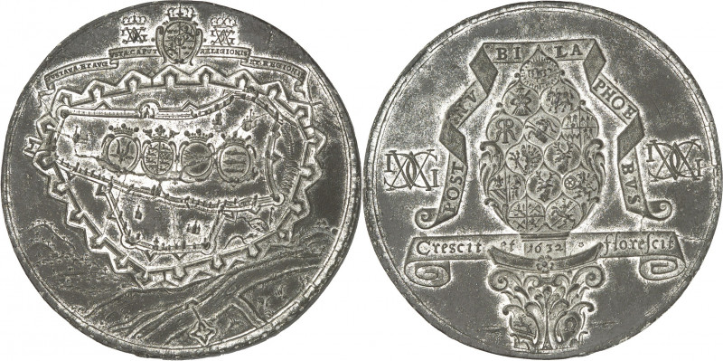 Augsburg, Stadt. 
unter schwedischer Besatzung 1632-1634. Medaillon 1632 (v.&nb...