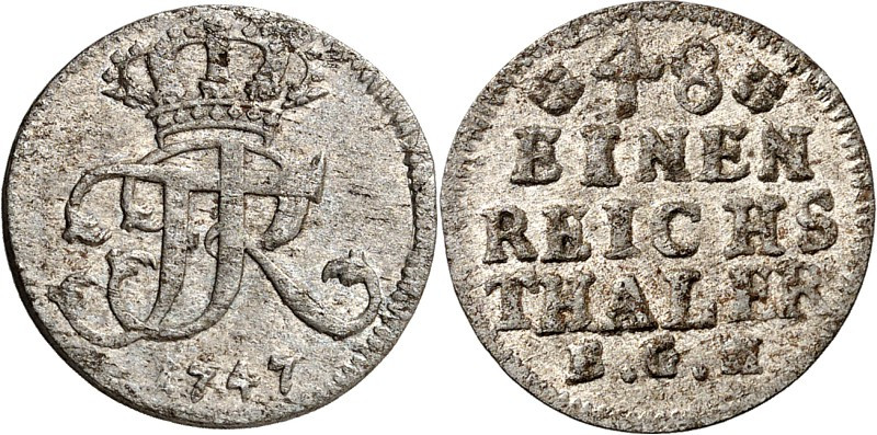 Brandenburg/-Preussen. 
Friedrich II. der Grosse 1740-1786. 1/48&nbsp;Reichstal...