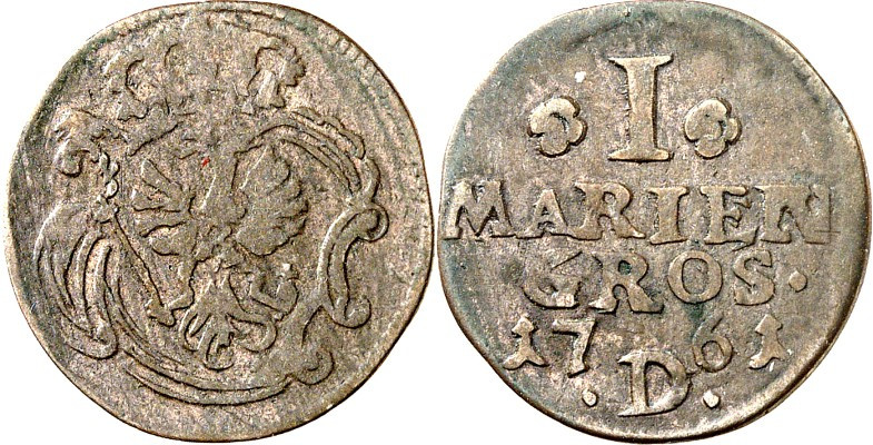 Brandenburg/-Preussen. 
Friedrich II. der Grosse 1740-1786. I Mariengroschen 17...