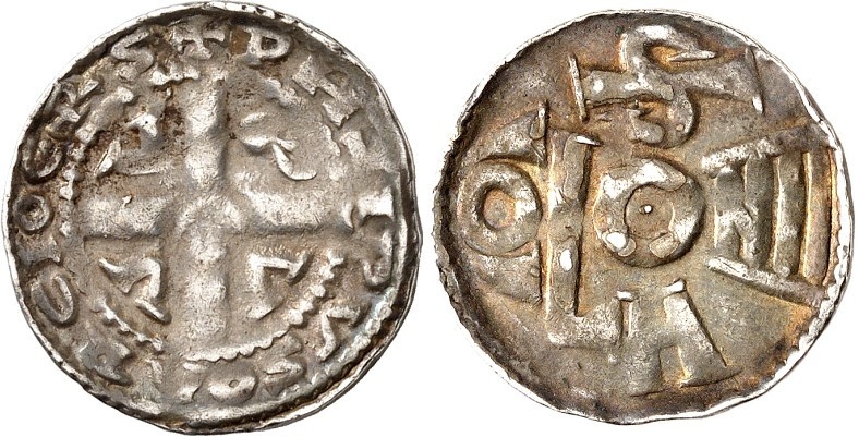 Köln, Erzbistum. 
Philipp von Heinsberg 1167-1191. Denar 1,12g, SOEST. +PHLIPVS...