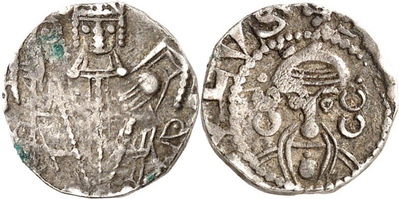 Münster, Bistum. 
Otto II. von der Lippe 1248-1259. Denar 1,31g.(+OTTO-EPISCO) ...