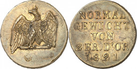 Deutsche Gebiete. 
PREUSSEN. 
Gewichte. 2 Friedrichs d'or 1821 Me, Normalgewicht. Old. 509, Tewes 37. R. 


Schrf., vz