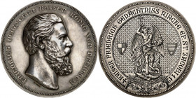 ALTDEUTSCHE LÄNDER und ADEL, 1806-1918. 
PREUSSEN Kgr.. 
Friedrich III. 1888. Medaille o.J. (1895) (v.&nbsp;G. Loos) a. d. Einweihung d. Kaiser Frie...