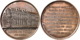 EUROPA. 
BELGIEN - STÄDTE. 
GENT / GAND. Medaille 1851 GAND&nbsp;/ GENT. (v. J. Wiener) Außenansicht des Rathauses / 9 Z. Schrift. Br-50mm. Reinecke...