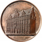 EUROPA. 
BELGIEN - STÄDTE. 
TOURNAI&nbsp;/ DOORNIK. Medaille 1850 (b. Wiener) Außenansicht des Rathauses / Schrift. Br-50mm. Reinecke&nbsp; 76. . 
...