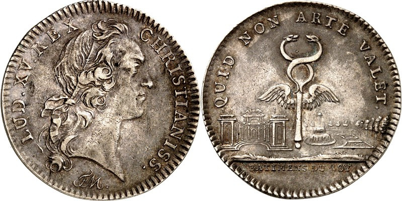 EUROPA. 
FRANKREICH. 
Louis XV. 1715-1774. Jeton um 1720 (v. F. Marteau) d. Kg...