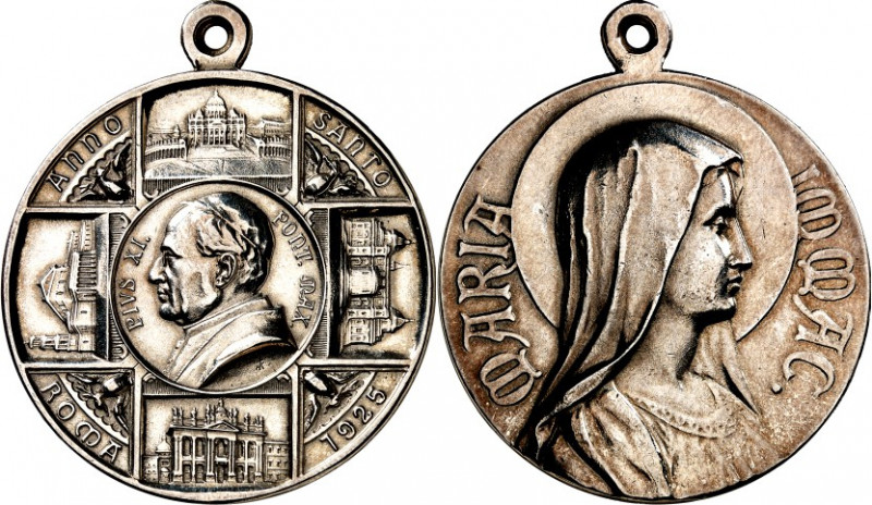 EUROPA. 
ITALIEN-Kirchenstaat. 
Pius XI. 1922-1939. Medaille (Pilgermedaille) ...