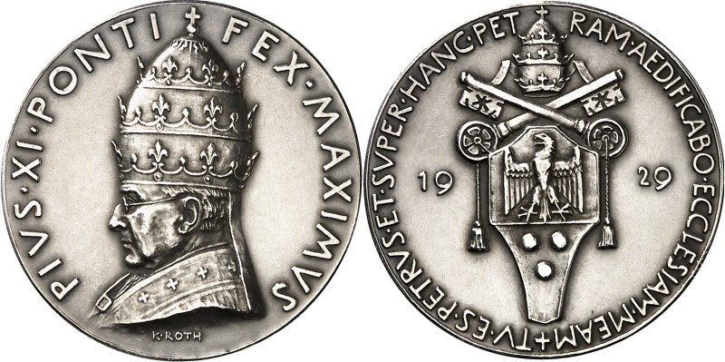 EUROPA. 
ITALIEN-Kirchenstaat. 
Pius XI. 1922-1939. Medaille An.VIII (1929) (v...