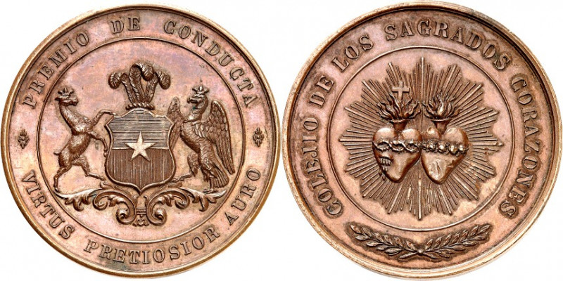 ÜBERSEE. 
CHILE. 
Republik seit 1810. Preismedaille (Premio de Conducta) o.J. ...