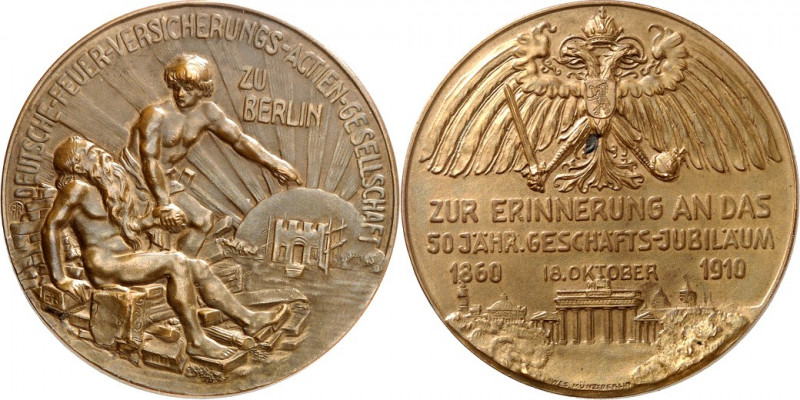 DEUTSCHE STÄDTE. 
Alphabetisch. 
BERLIN. Medaille 1910 (Sign. AR, b. AWES-Münz...