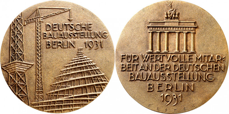 DEUTSCHE STÄDTE. 
Alphabetisch. 
BERLIN. Prämienmedaille 1931 (v. Elster) Für ...