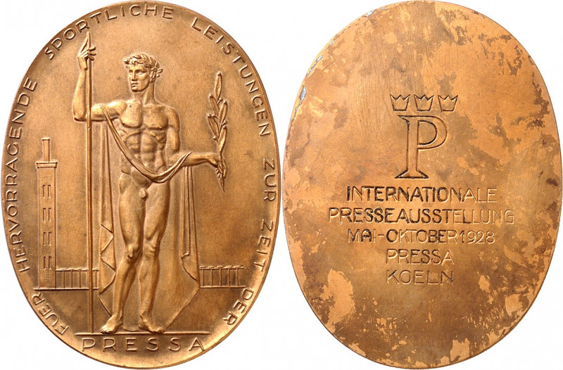 DEUTSCHE STÄDTE. 
Alphabetisch. 
KÖLN. Prämienmedaille 1928 (o. Sign.) "FUER H...