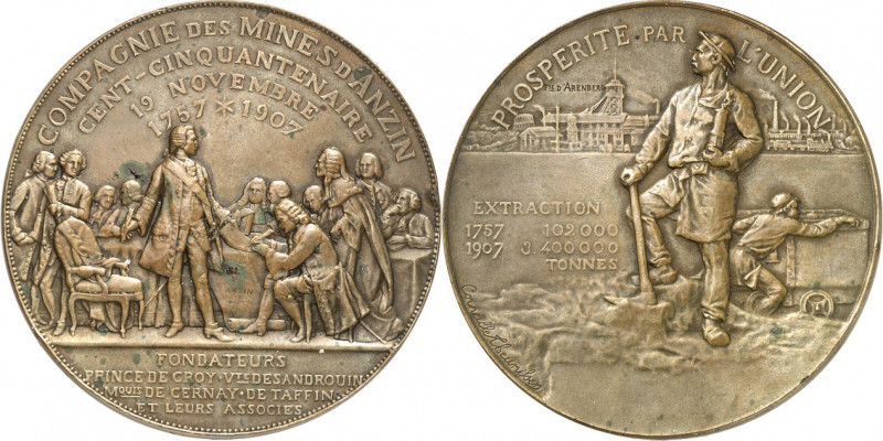 AUSBEUTE. 
EUROPÄISCHE LÄNDER. 
FRANKREICH. Medaille 1907 (v. Corneille Theuni...