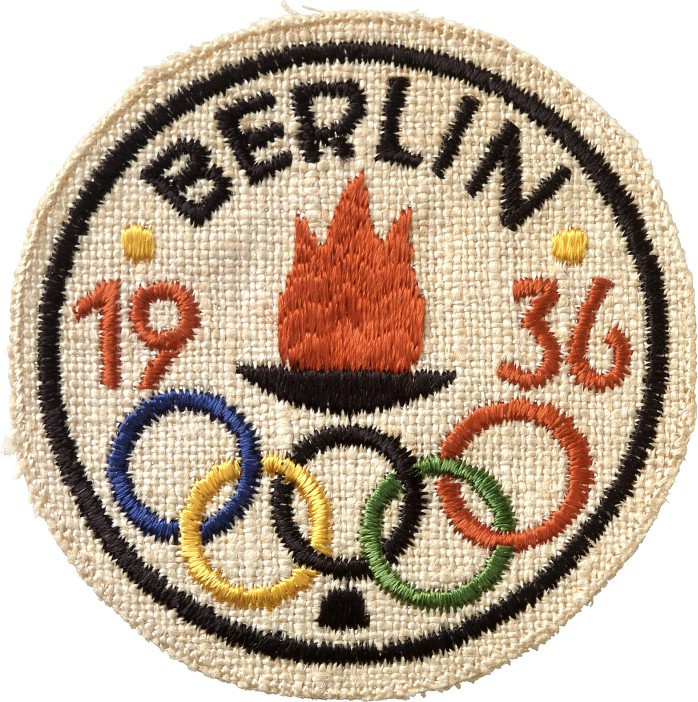 SPORT. 
OLYMPISCHE SPIELE. 
BERLIN - 11. Sommerspiele 1936. Stoffabzeichen 193...