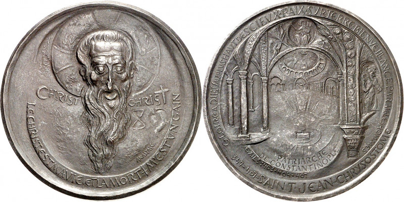 RELIGION UND ETHIK. 
HEILIGE. 
Johannes Chrysostomos. Medaille 1974 (v. D. Ana...