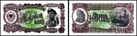 ALBANIEN. 
Volksrepublik. 
10-1000 Leke 1957 (5). Pick&nbsp; 28-32a. . 


I