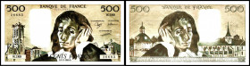 FRANKREICH. 
V. Republik -. 
500 Francs 2.2.1989 Fontanarosa. Pick 156g. . 


II